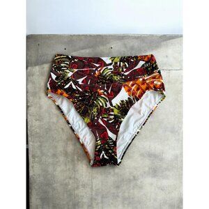 SKINNY DIPPERS Dream Floral Bikini Bottom Size Large NEW NWOT